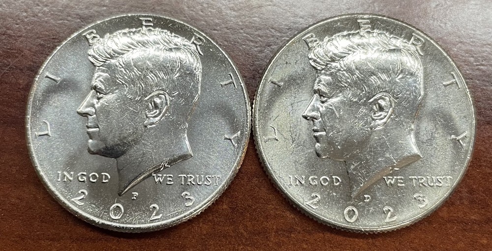 2023 P+D  Kennedy Half Dollar set.