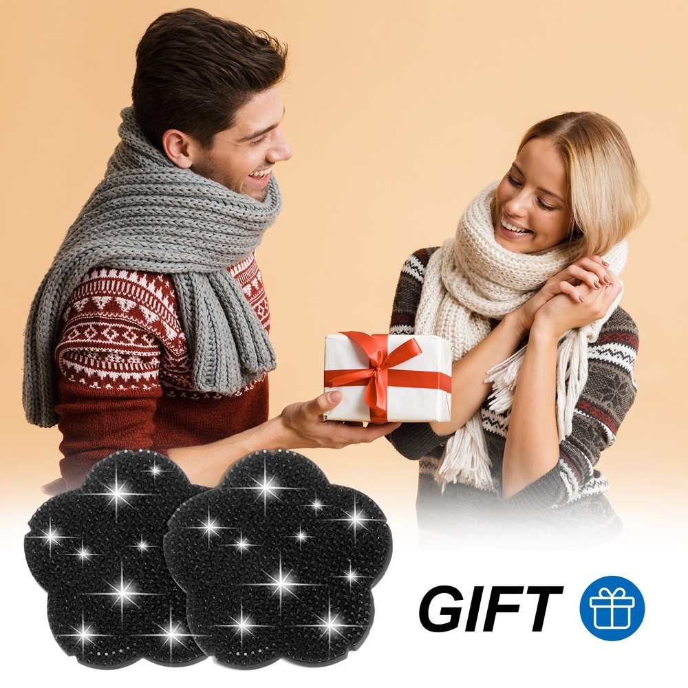 2pcs Bling Car Cup Coaster, Silicone Car Cup Holder Insert Coaster, Black