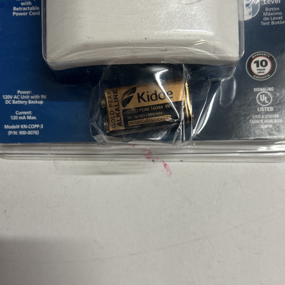 Kidde Carbon Monoxide Alarm | Digital Display Plug in Battery Backup