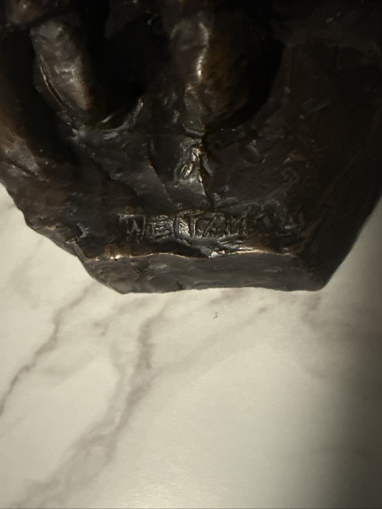 Brass Washington Gas Co. Figure Signed