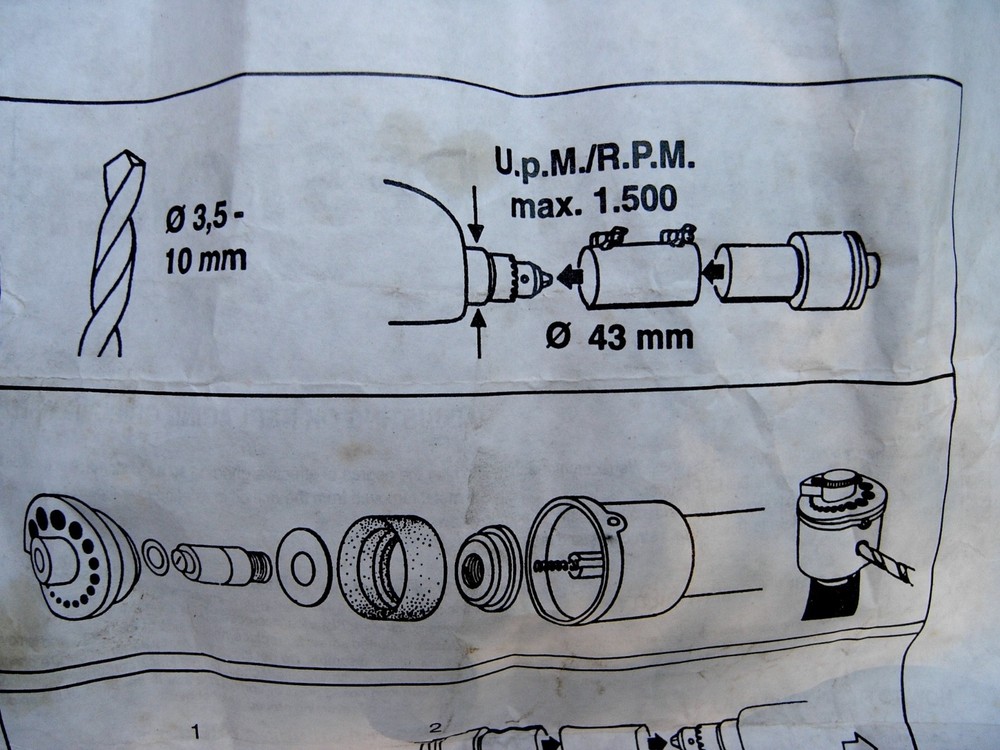 DRILL BIT SHARPENING TOOL USING A DRILL as power FROM 3mm to 10mm w/instructions