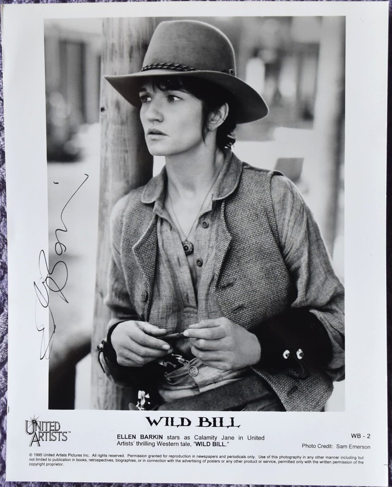 Ellen Barkin "Wild Bill" Hand Signed Photo 8"X10"