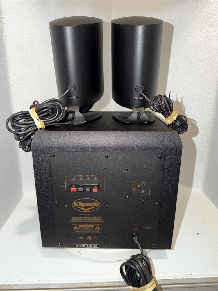 Klipsch ProMedia 2.1 THX® Certified Computer Speaker System. Video!