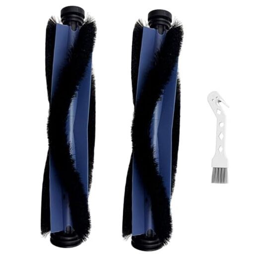 2-Pack Replacement Rollers Brushes for eufy X10 Pro Omni Robot Vacuum -