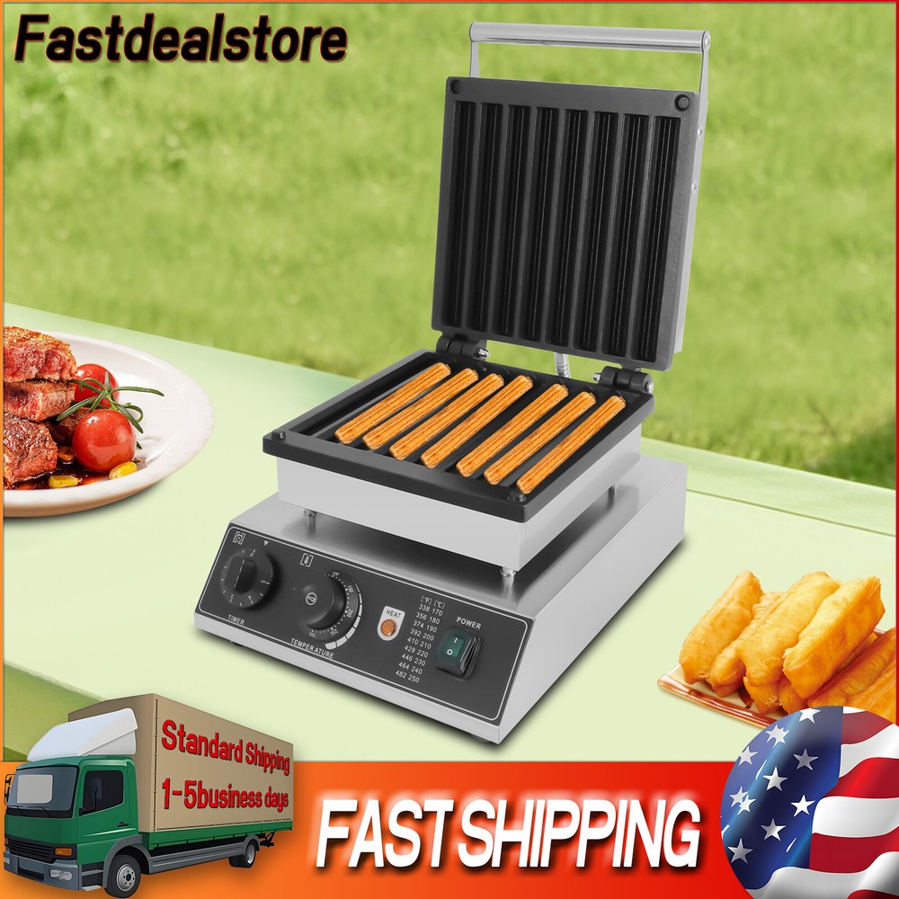 8 Churro Maker Machine Electric Waffle Maker Muffin Machine Baker Machine