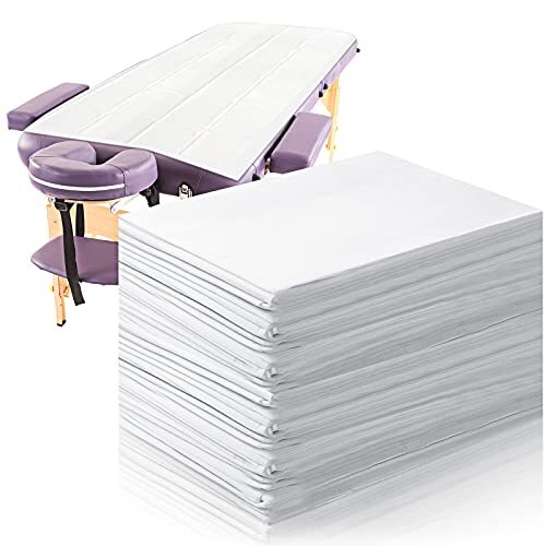 50 Pack Disposable Bed Sheets for Salon Massage Spa Table Cover