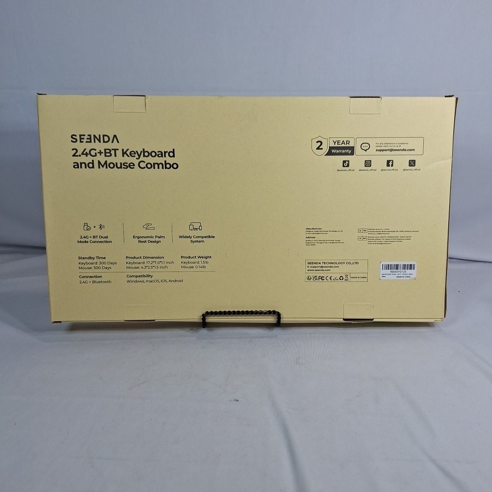 Seenda COE200 2.4G Bluetooth Keyboard Mouse Combo New