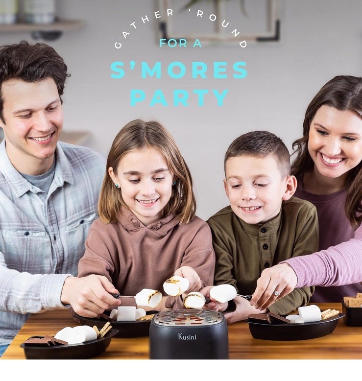 Flameless Electric Smores Maker - Marshmallow Roaster Tabletop Indoor