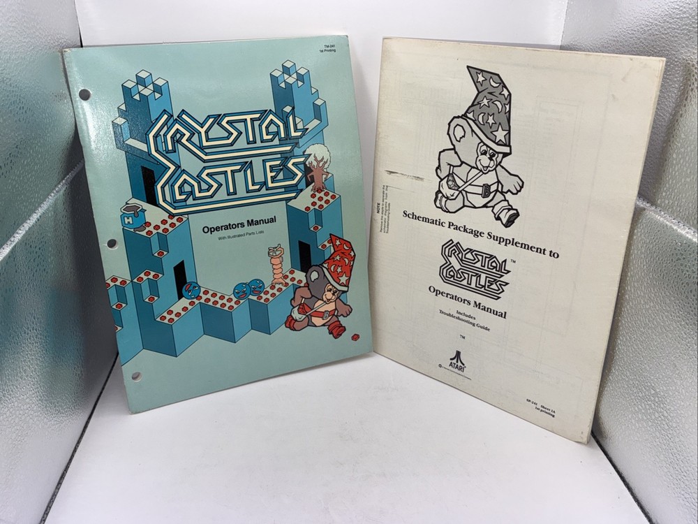 ATARI Crystal Castles Operator's Manual & Schematic Package Supplement 1983 FD13
