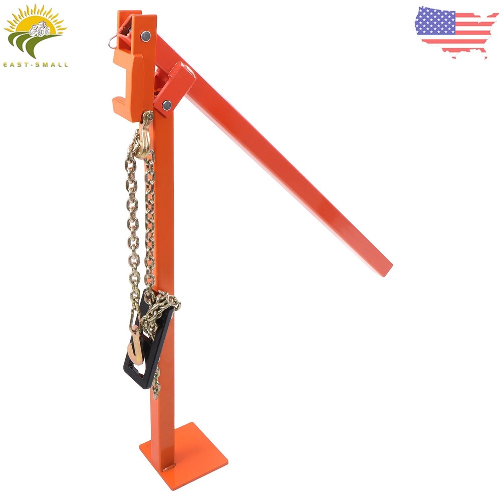 Heavy Duty Fence Post Pullers with Puller Plate & 47in Chain 36in T Post Puller