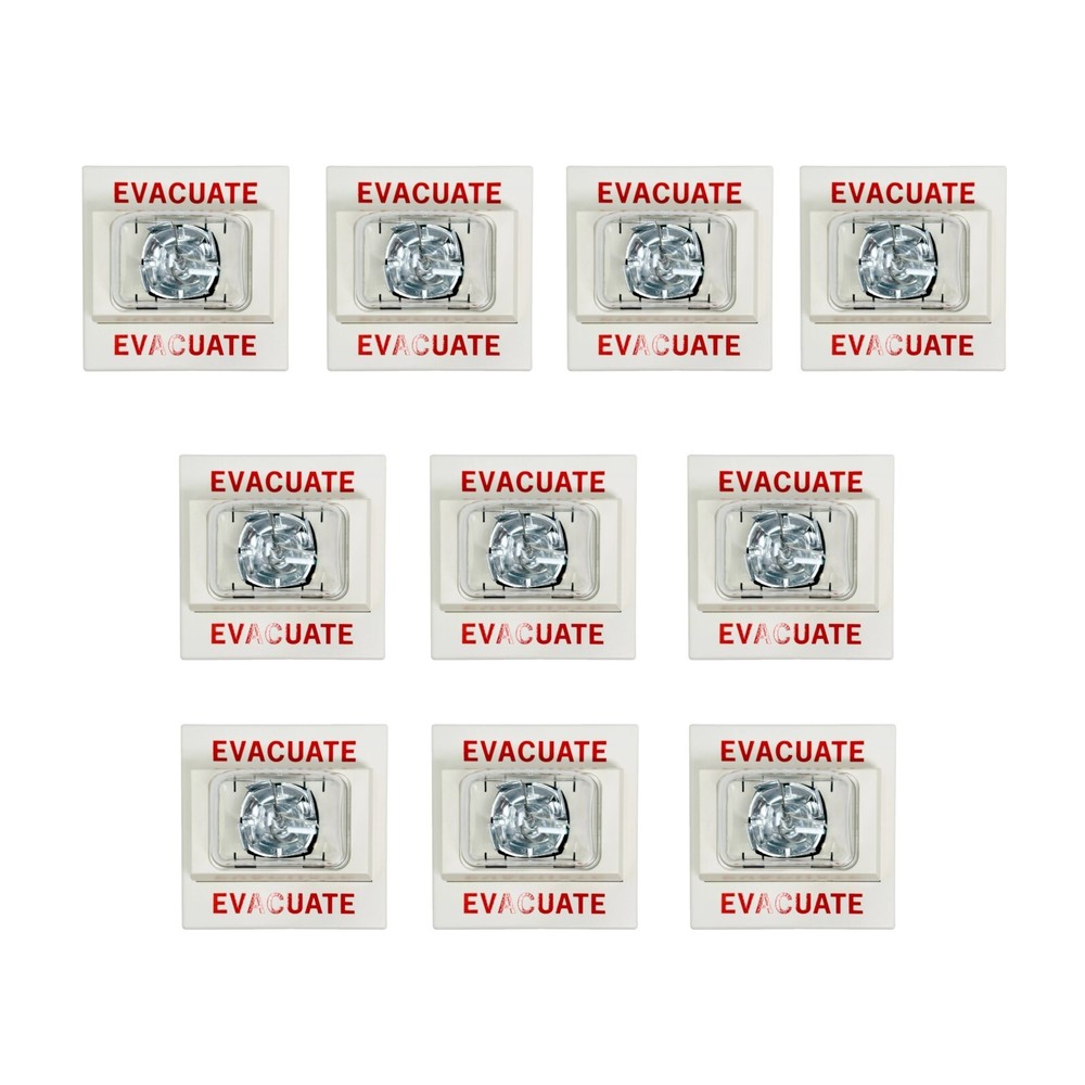 Siemens U-MCS-WE Marine Fire Detection System 500-648644 3 Evacuate Strobe 10Pcs