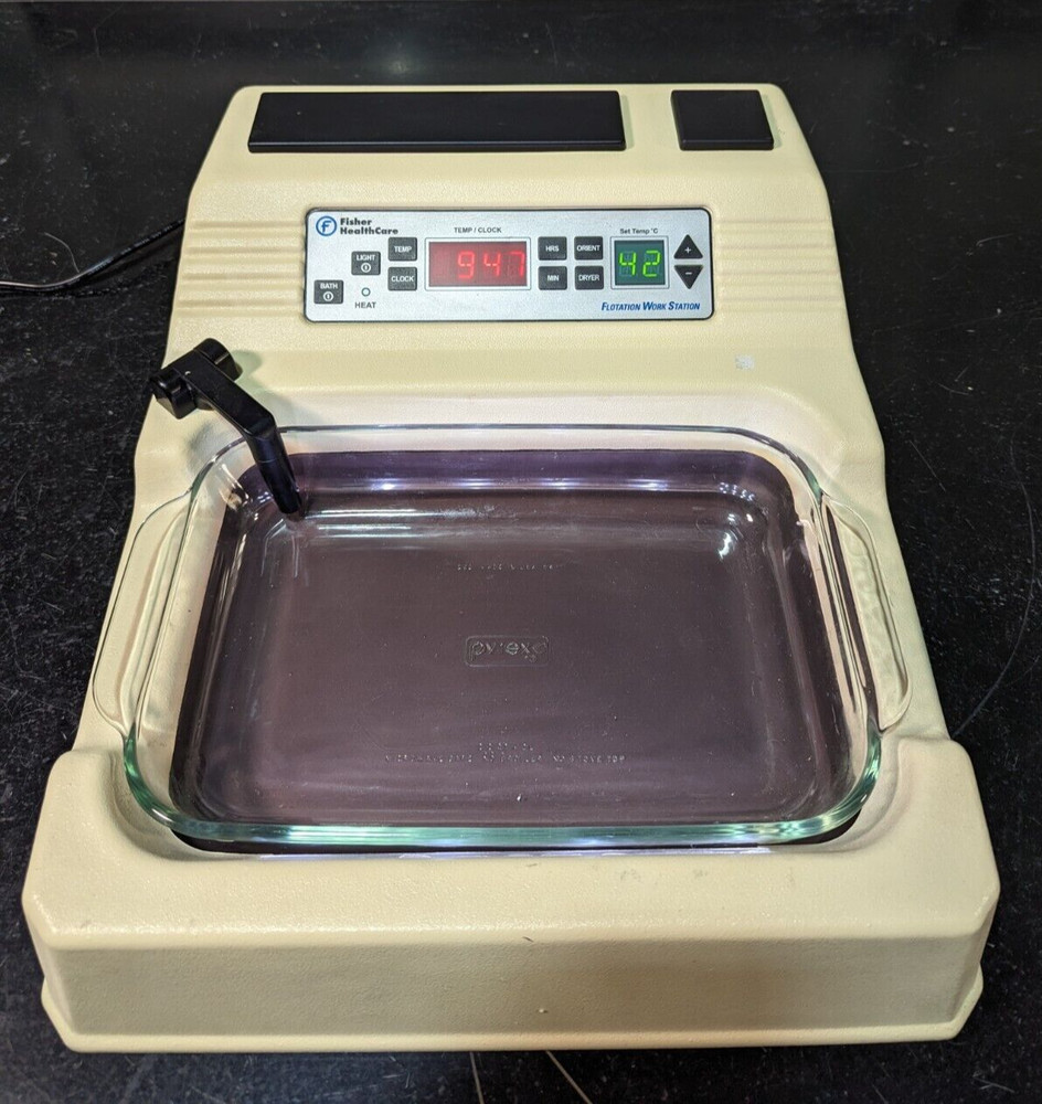 Fisher HealthCare Tissue Flotation Bath Workstation with Pyrex Dish & Light