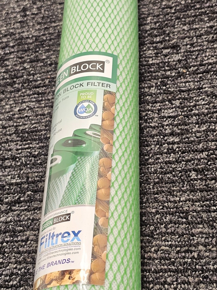 Filtrex FX20CL2 Greenblock Carbon Block Filter Fits Most Standard Filter Housing