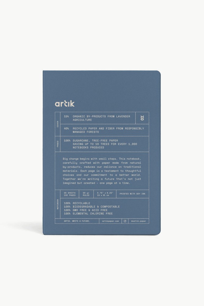 Artik A5 Notebook in Lavender - Ruled- NEW