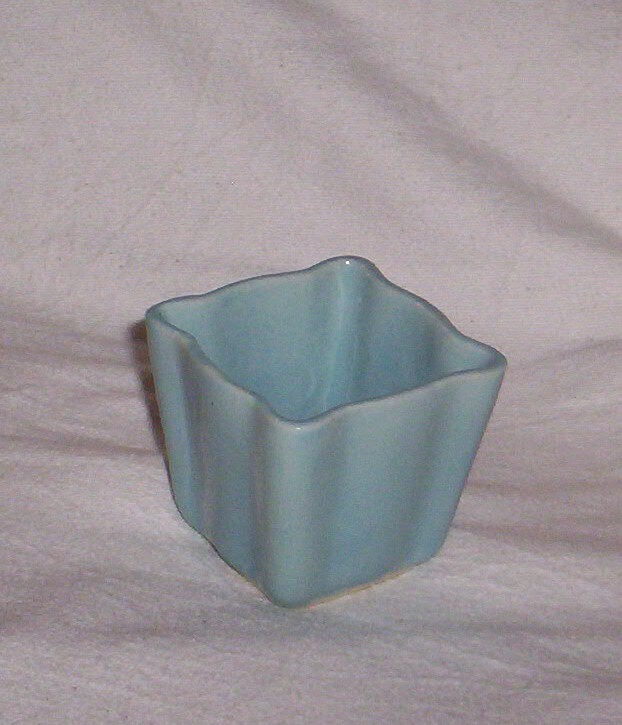 Shawnee Camark  Pottery Blue Square  Succulent Planter #402