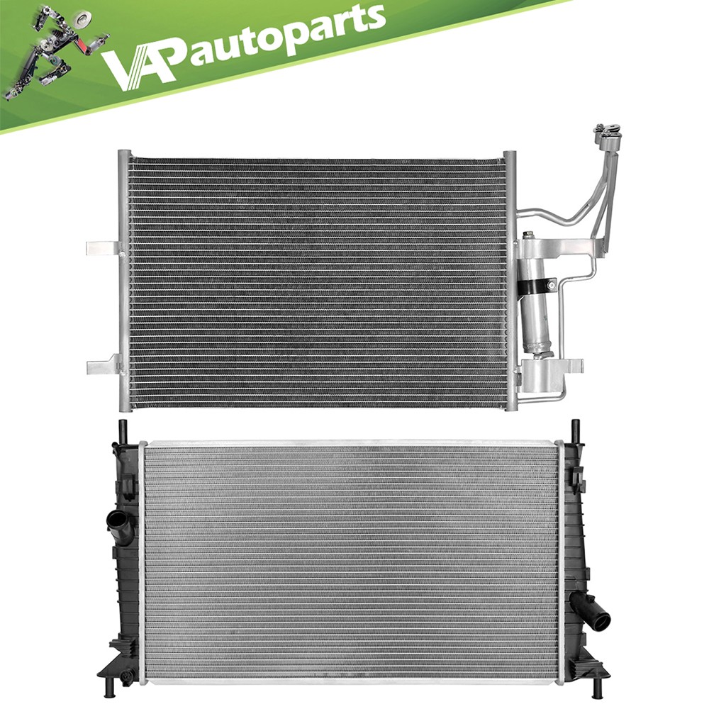 For 2004-2009 Mazda 3 Aluminum Radiator & AC Condenser Cooling Assembly