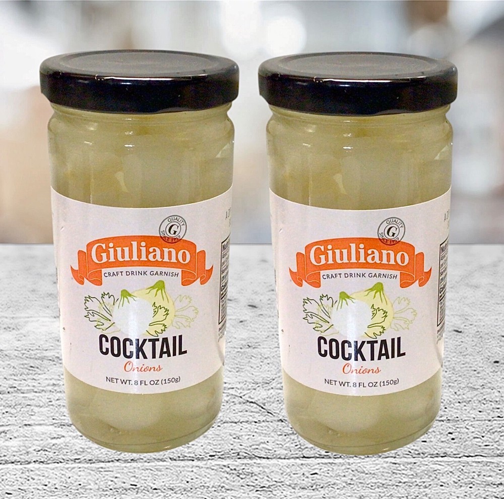 2 Giuliano Cocktail Onions 8.oz Each