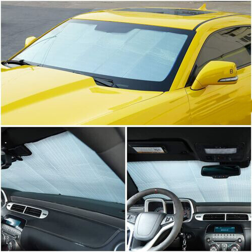 Windshield Sun Shade Front Window Shade Sun Visor UV Block for Camaro 2010-2015