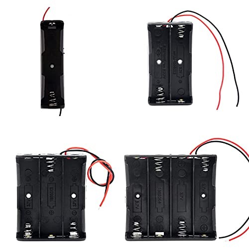 Aokin 4pcs 18650 Battery Holder Bundle with Wire 18650 4Pcs Boxes