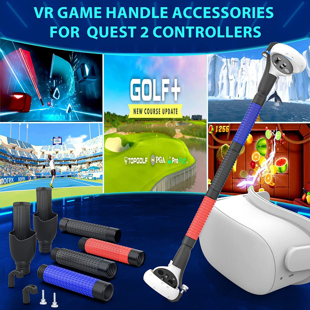 VR Game Handle Accessories for Quest 2 Controllers, Handles Extension Grips for
