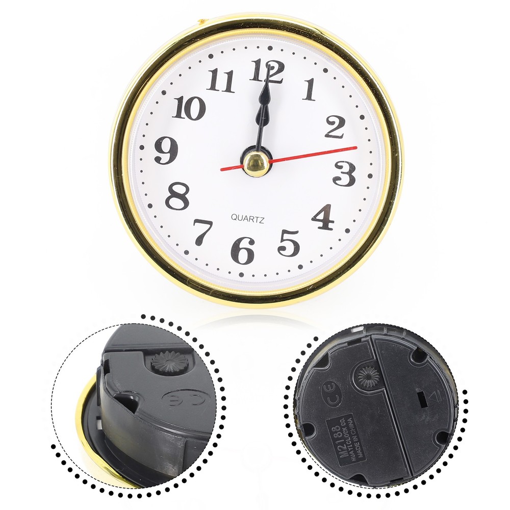 Practical Quartz Clock Insert Movement Replacement Repairing Clocks Gold