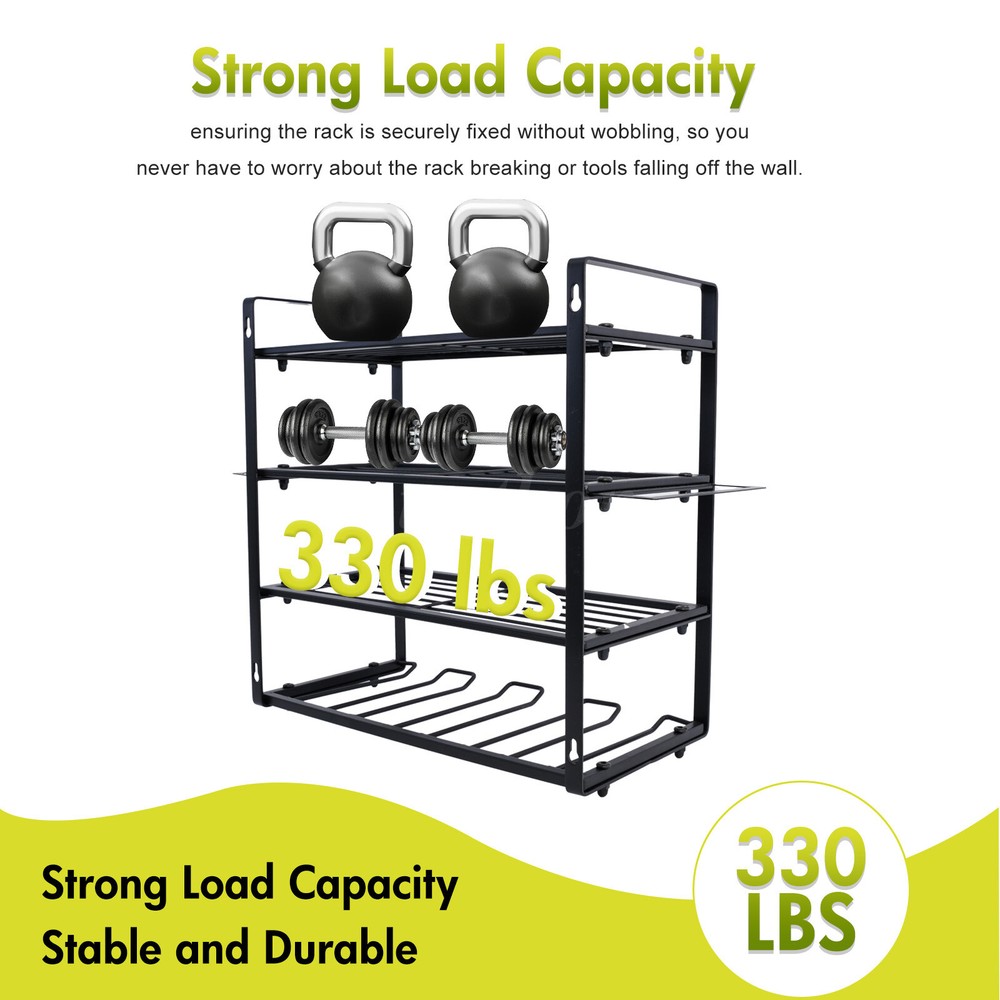 Power Tool Organizer Wall Mount Extended Large Heavy Duty 4 Layer 4 Drill Holder