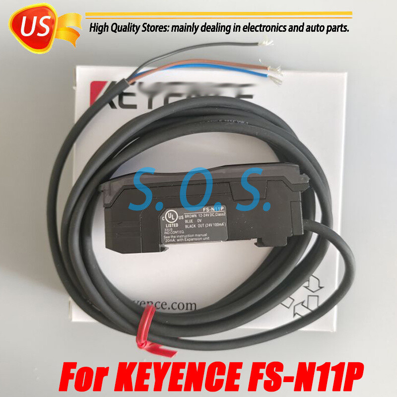 For KEYENCE FS-N11P FSN11P Digital Fiber Optic Sensor Amplifier, New In Box