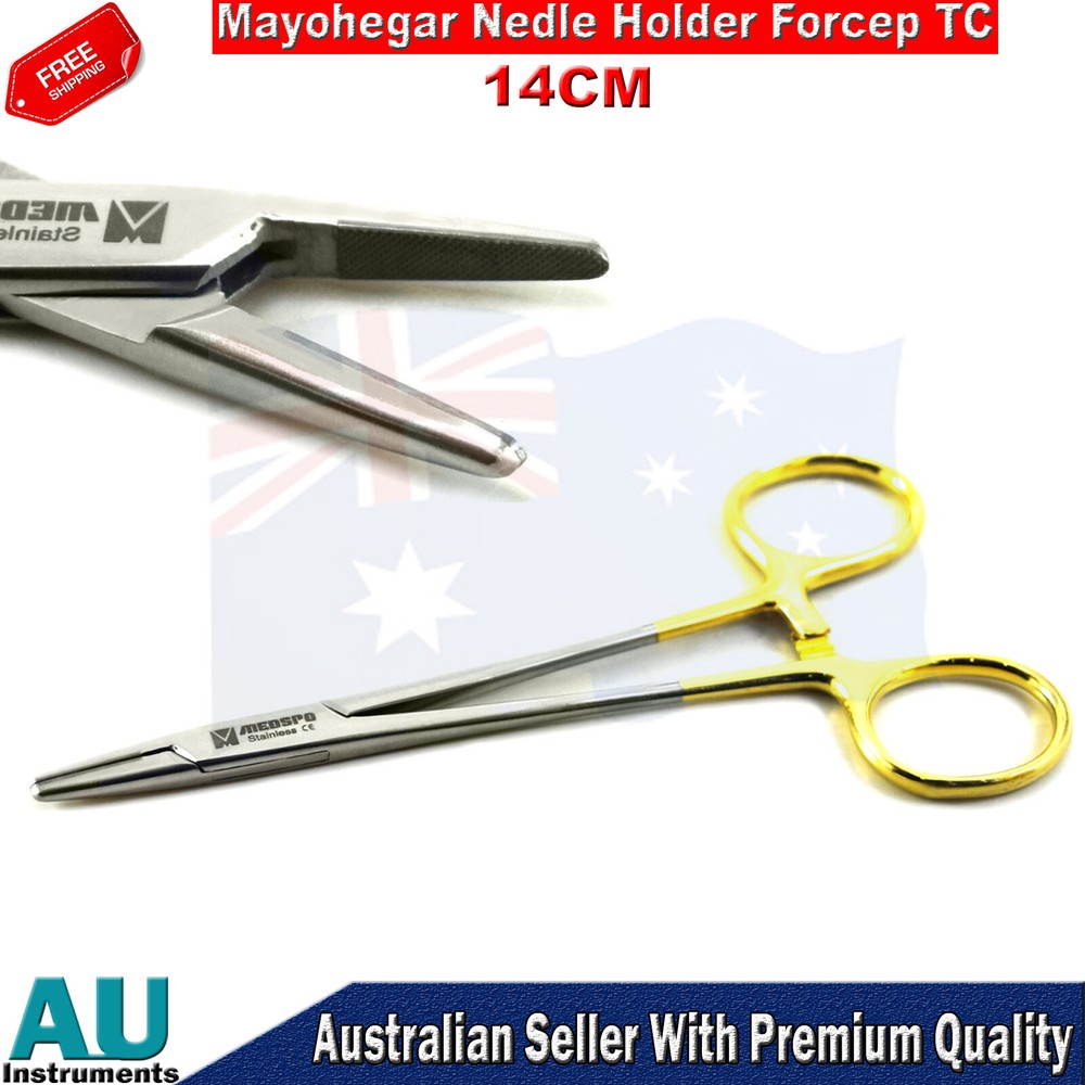 Professional General Surgery Suture Kit 4PCS Surgical Needle Holders TC Scissors
