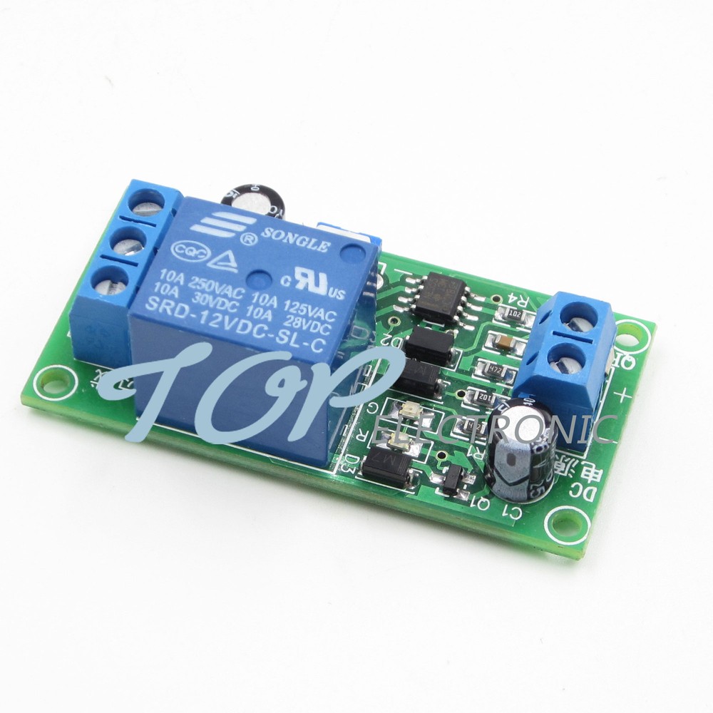 2PCS DC 12V NE555 0~60 Seconds Delay Timer Time Switch Adjustable Time Relay