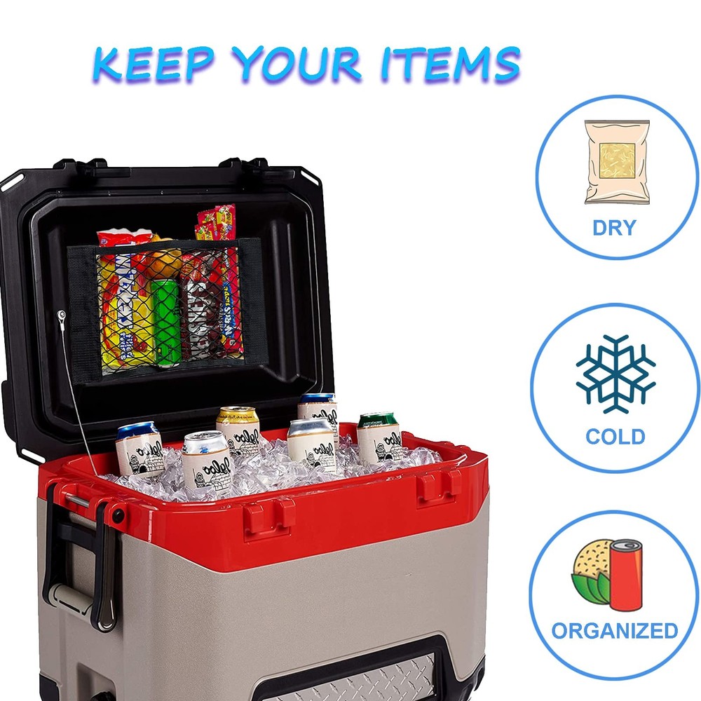 2 Pack Cooler Storage Nets for Dry Storage and Organization Cooler Organizer ...