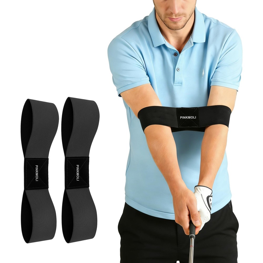 2 Pack Golf Swing Training Aid Swing Correcting Arm Band for Muscle Memory & ...