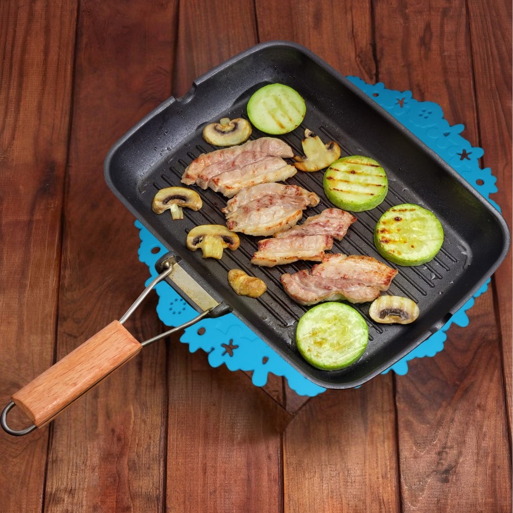 Multipurpose Silicone Round Mat Surface Protector- Trivet, Hot Pad, Pot Holder