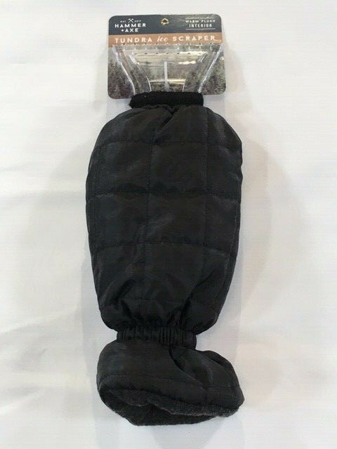 Hammer + Axe Tundra Glove Covered Ice Scraper - Solid Black