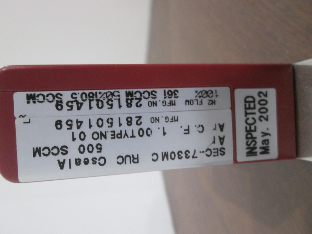 Stec, SEC-7330, 500 SCCM, AR, 9-Pin Mass Flow Controller, Used