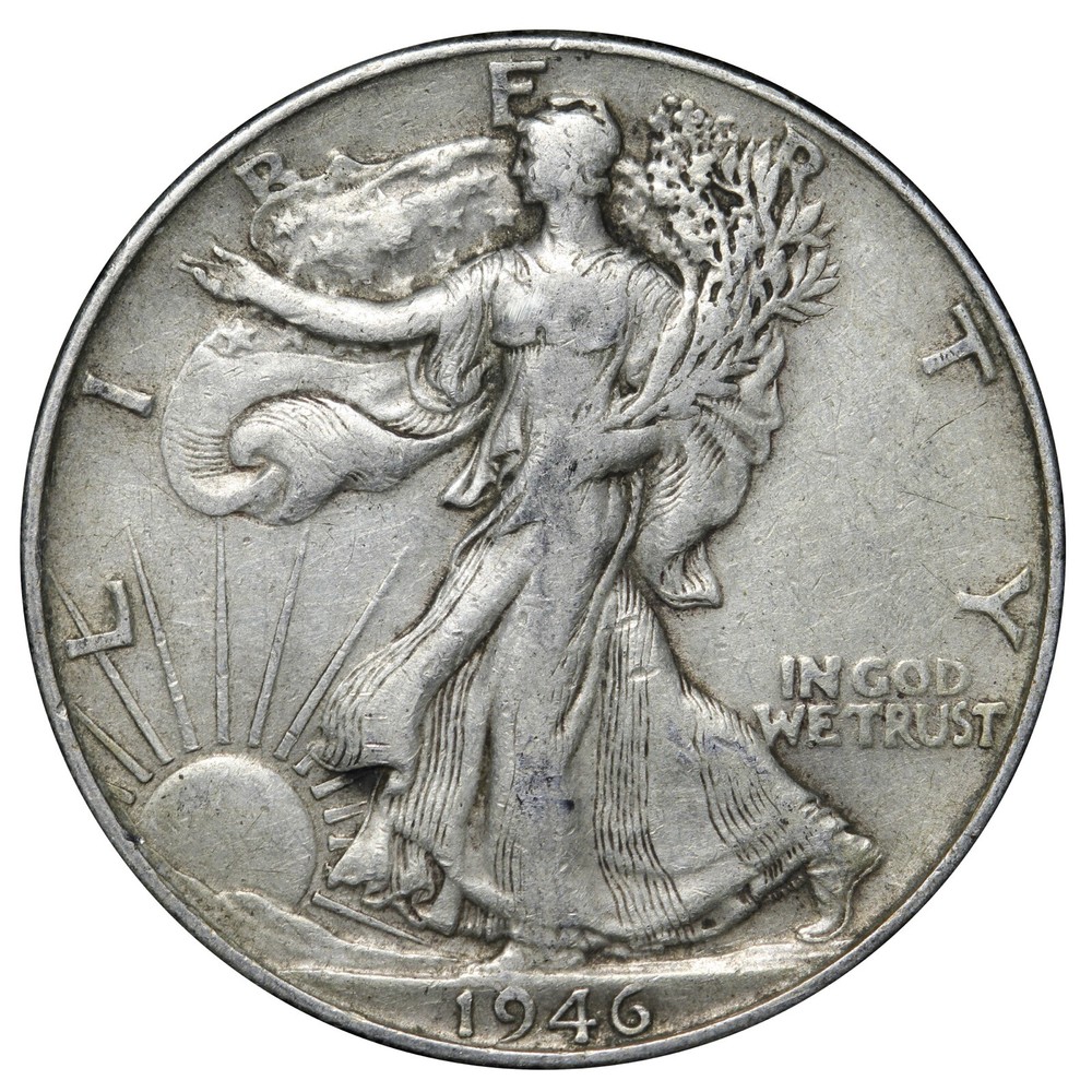 1946 Walking Liberty Half Dollar In XF Condition