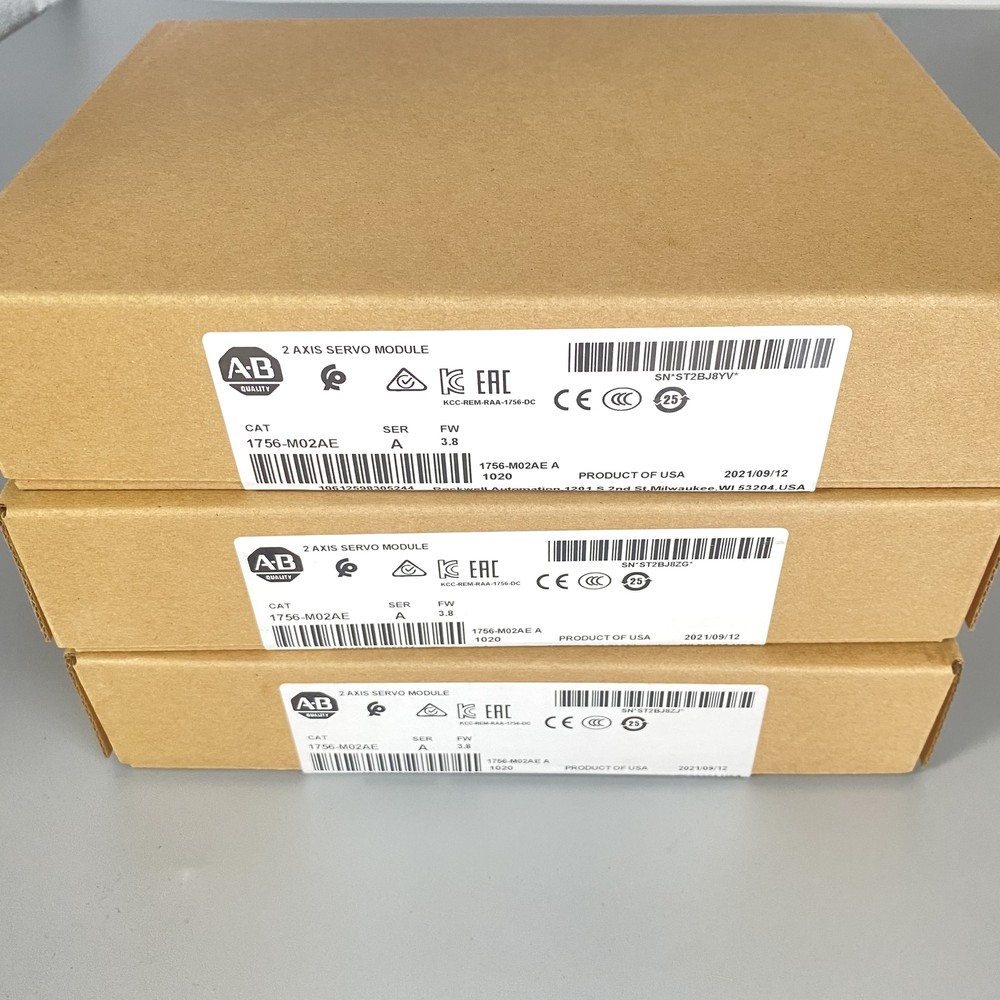 New Factory Sealed AB 1756-M02AE SER A ControlLogix 2-Axis Encoder 1756M02AE