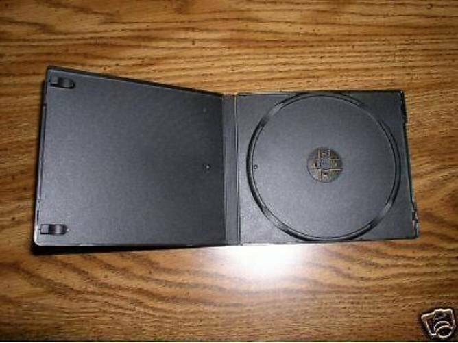 5 NEW SINGLE 12MM BLACK CD/DVD POLY CASE CASES, PSC11