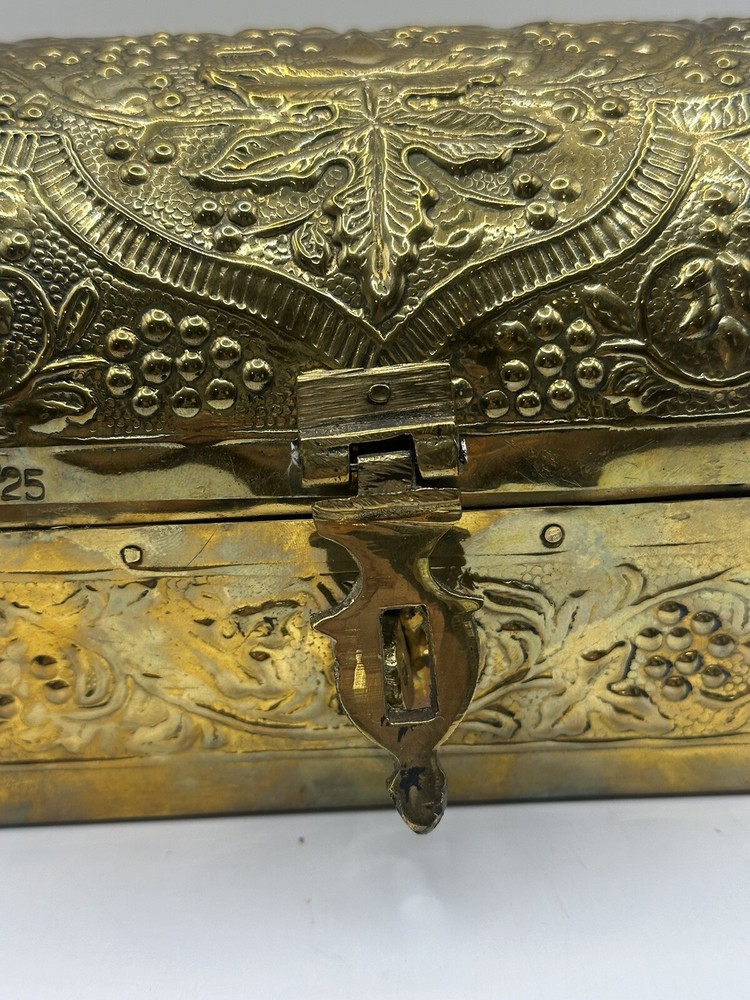 Vintage brass ornate chest