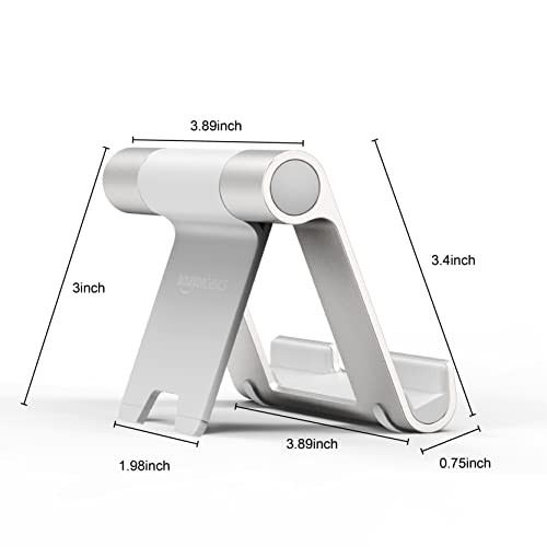 Multi Angle Portable Tablet Stand Foldable Silver