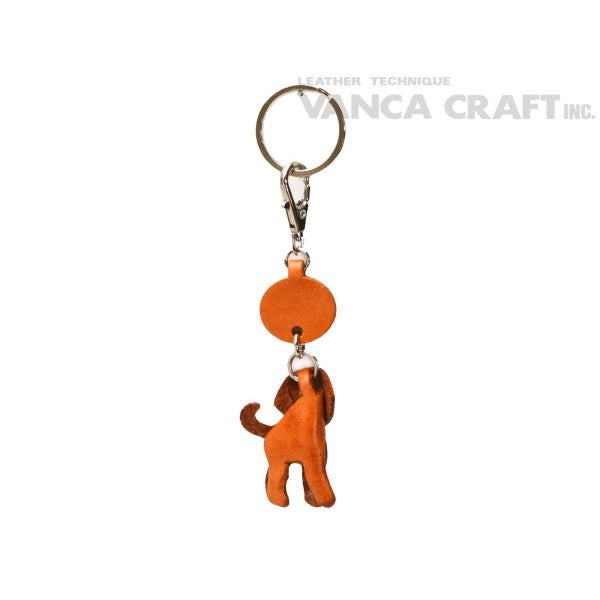 Goldendoodle Leather Dog Keychain