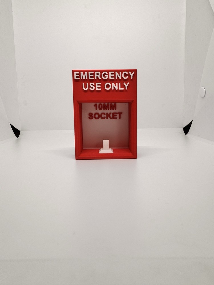 Emergency Use Only 10mm Socket Holder
