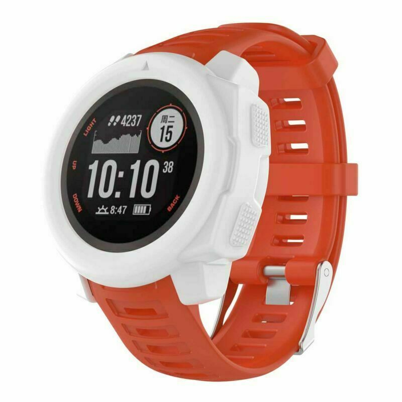 Silicone Watch Frame Case Cover Shell Protector For Garmin Instinct GPS Watch