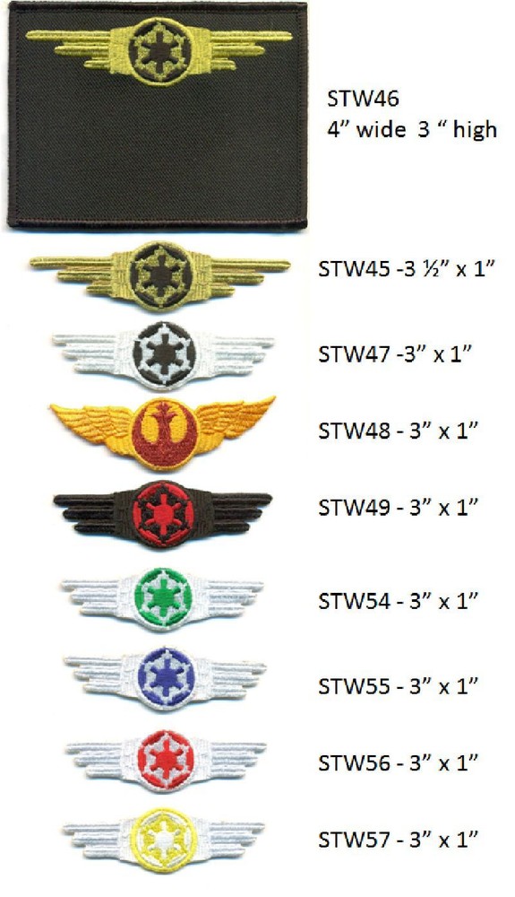 STAR WARS RED PILOT WINGS PATCH - STW56