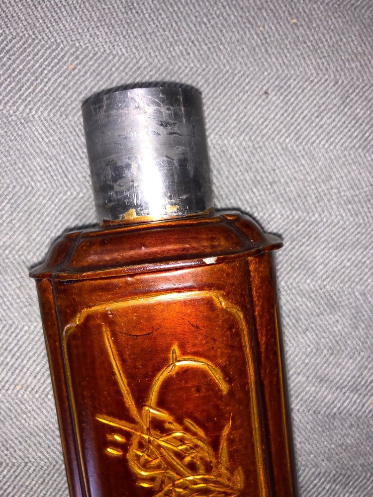 Lead Etched Ginger Jar/Decanter - Made In Peking 6"