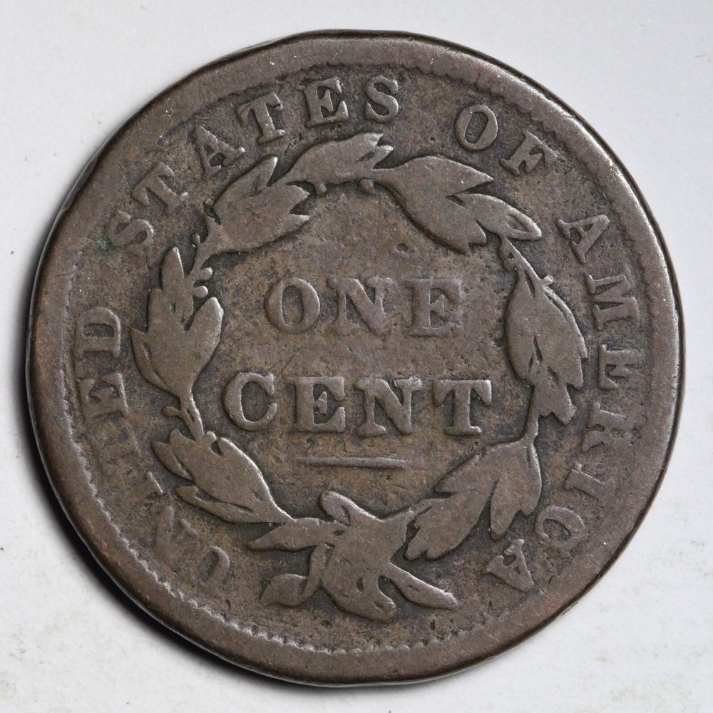 1838 Coronet Head Large Cent CHOICE FINE E204 DNL