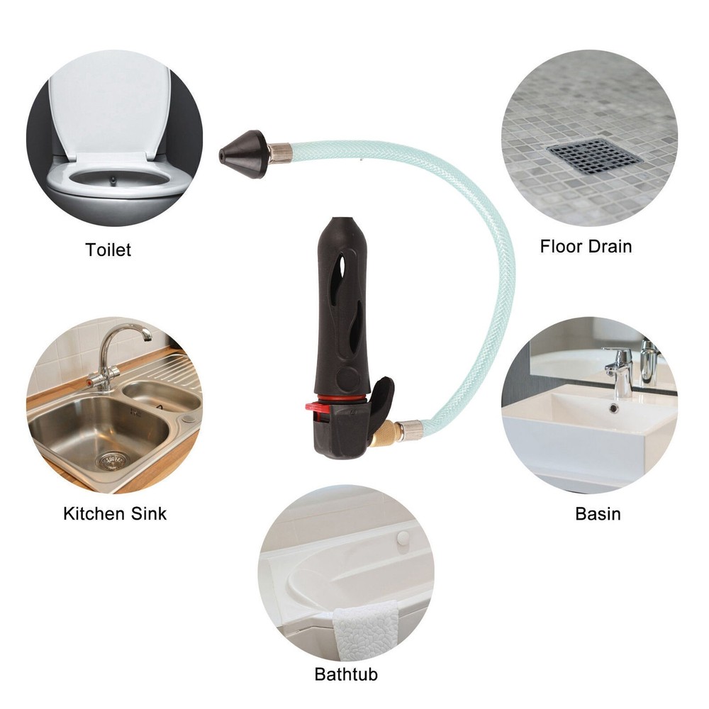Threaded Drain Gun Safe Ingredients Environmentally Friendly Portable CO2