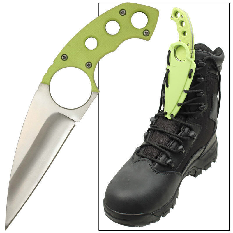 6.5" Tactical Boot Knife Apocalyptic Solid Strike Zombie Killer + Sheath