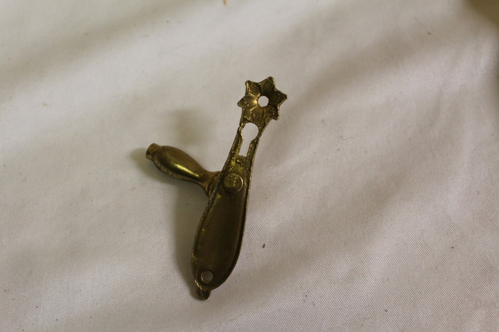 Solid Brass Key Hole and Pulls . Small Cabinets , Box,s , Set of 7 here