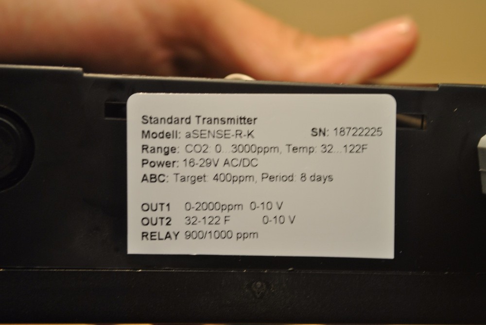 Airtest TR9221 Duct Probe aSENSE-R-K Standard Transmitter