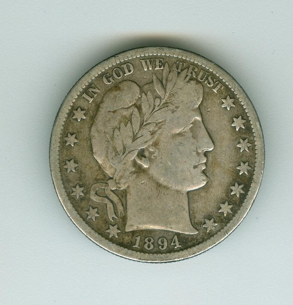 U.S. 1894-S BARBER HALF DOLLAR FINE